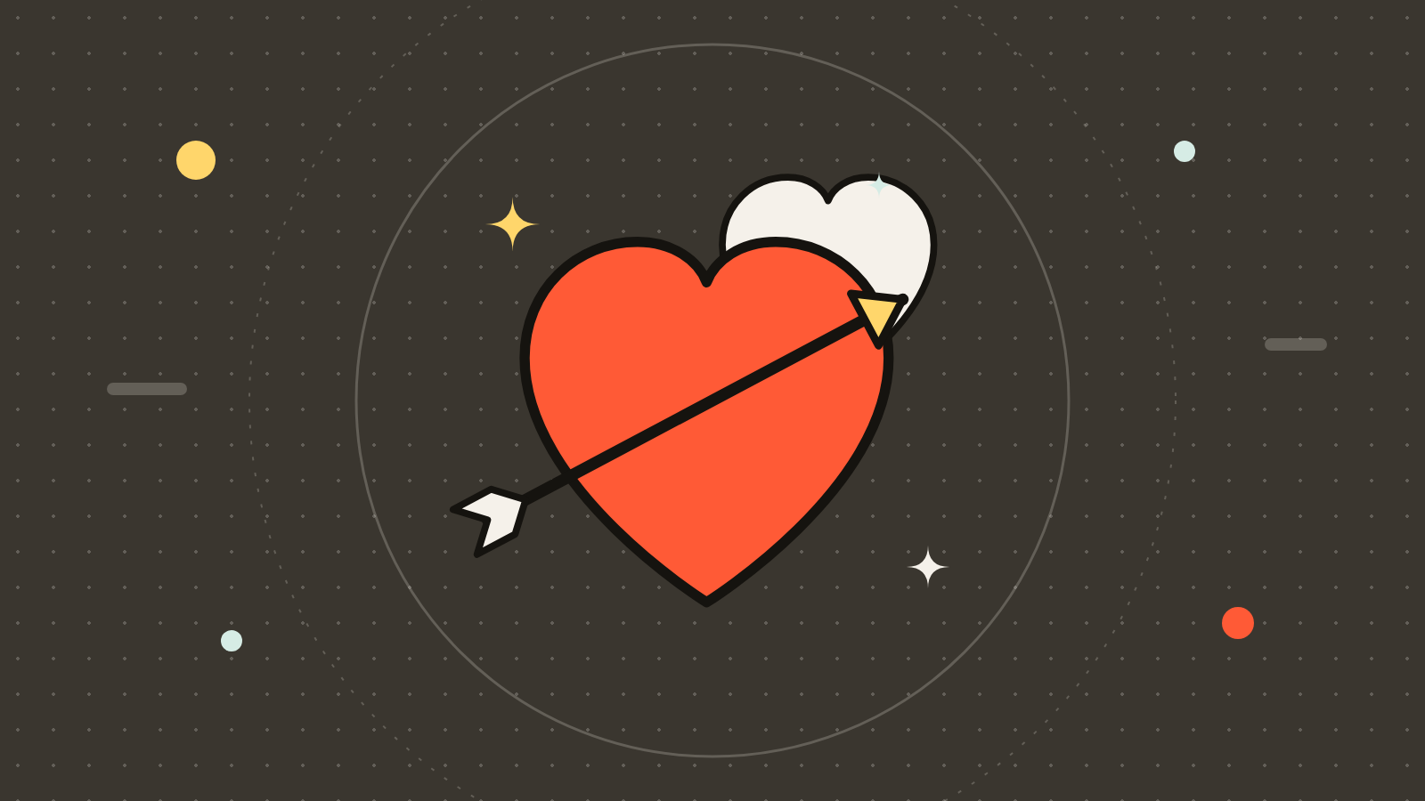 Date night trivia quiz illustration