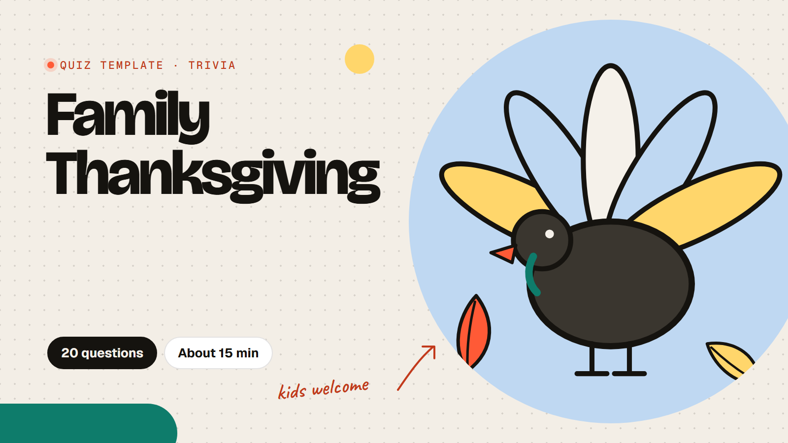 Thanksgiving family trivia illustration